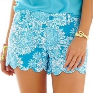 Lilly Pulitzer Ariel Blue Lion Buttercup Shorts